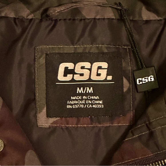 (#124) CSG Men’s Camouflage Windbreaker Jacket - Picture 3 of 12